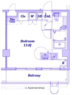 リヴシティ関内【9階】の間取り