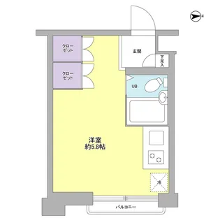 ジュネス青葉台【2階】の間取り
