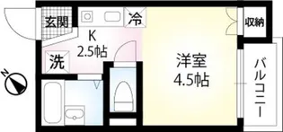 ラウレア【203号室】の間取り