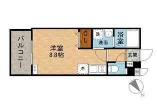 セレーノKIRIKUBO【1階】の間取り