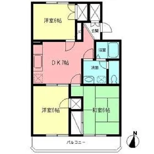 シャトレー水村【402号室】の間取り