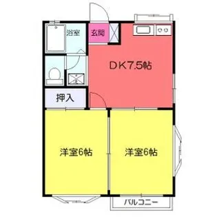 はうす雅【201号室】の間取り