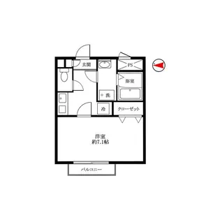 アムール 寿来【1階】の間取り