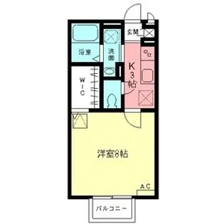 シティーパル楓【1階】の間取り