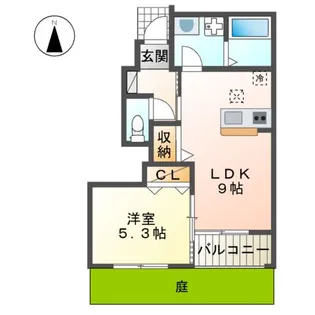 エスポワール (ESPOIR)【1階】の間取り