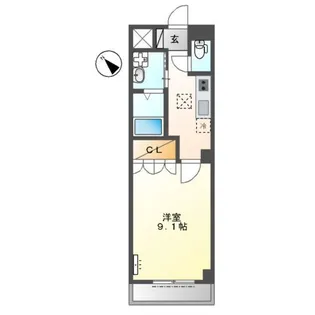 サニーメゾン安浦【1階】の間取り