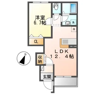 リバーサイド グリーン【1階】の間取り