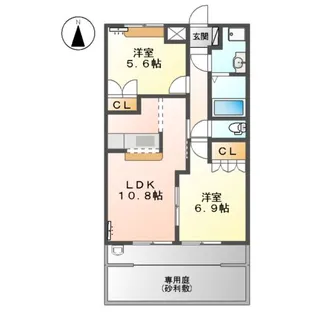 ネオ シュトラーゼ【1階】の間取り