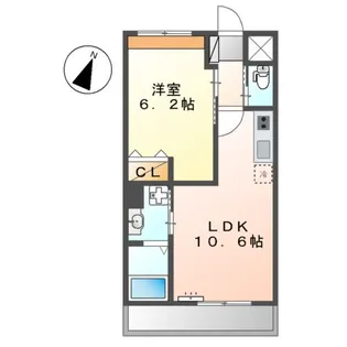 クレシア【3階】の間取り