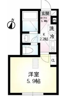 ブランボヌール湘南田浦【1階】の間取り