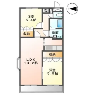 ソレジオ湘南【2階】の間取り