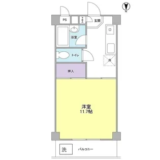 グランビュー綱島西【1階】の間取り