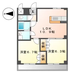パルK&YⅡ【1階】の間取り