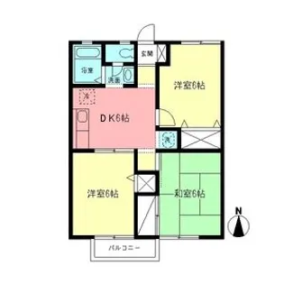 NYコーポ・D【2階】の間取り