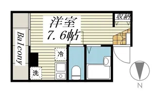 メゾン・ド・ヴィレ 鷺沼【4階】の間取り