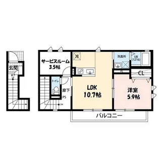 PALAIS FLEUR【2階】の間取り