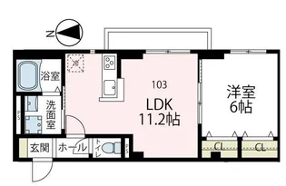 VIOLA.K【103号室号室】の間取り