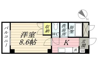 ソレイユ鵠沼【3階】の間取り