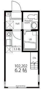 ハーミットクラブハウス菊名Ⅲ・A棟【2階】の間取り