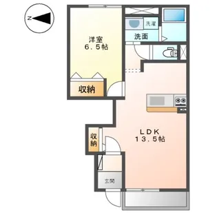1LDKの間取り画像