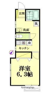 サンライズ六角橋【2階】の間取り