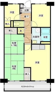 ライオンズマンション厚木【2階】の間取り