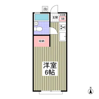 ボートハウス【206号室】の間取り