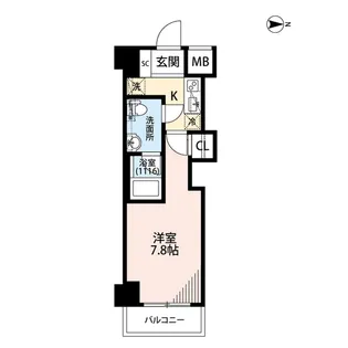 プレール・ドゥーク川崎大師【1階】の間取り