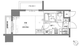 フェニックス横濱関内BAY MARKS【4階】の間取り