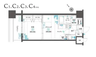 フェニックスヨコハマスクエア【10階】の間取り