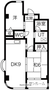 シャロン本厚木【4階】の間取り