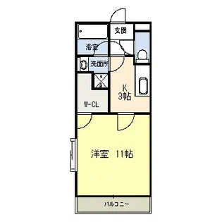 グランフォーレII【306号室】の間取り