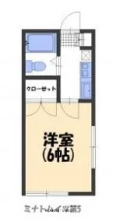 ミナトハイツ第5【1階】の間取り