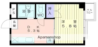 Kフラット【4階】の間取り