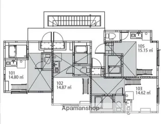 ヒルズ山手Ⅳ【1階】の間取り
