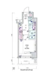 リヴシティ横濱宮元町【6階】の間取り