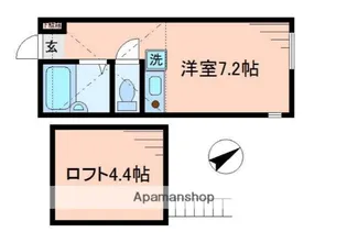 アクシス菊名【1階】の間取り