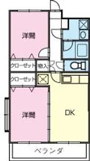 第一ササキ【203号室】の間取り