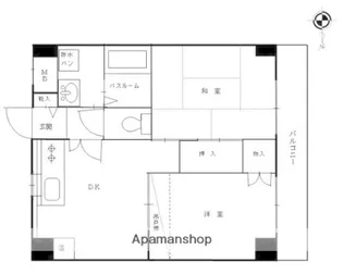 ホワイトキャッスル上大岡【1階】の間取り