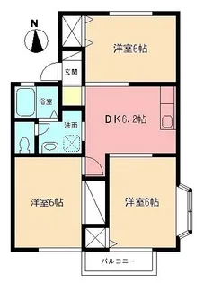 ビューバレーKⅠ【101号室】の間取り