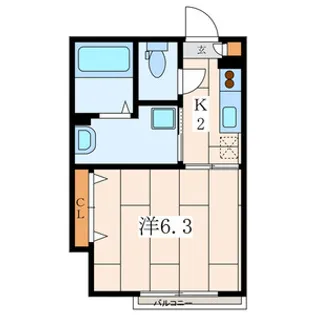 プラナスアヅマ【2階】の間取り