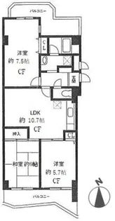 エルドメーヌ志村【4階】の間取り