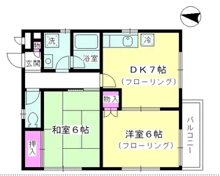 ルミエール湘南【2階】の間取り