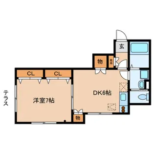 SOUTH ONE【1階】の間取り