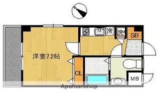 オセアン港南中央ビル【6階】の間取り