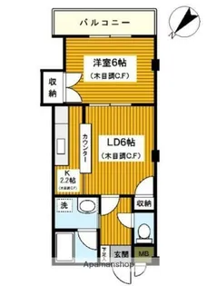 パレス南光【3階】の間取り