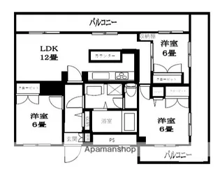 グレイスイセハラ【5階】の間取り