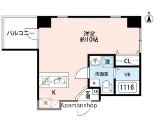 横浜ウエストレジデンス【1階】の間取り