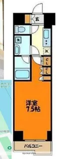 ルーブル川崎中丸子弐番館【7階】の間取り