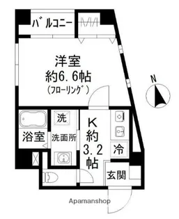 シャルム住吉【1階】の間取り